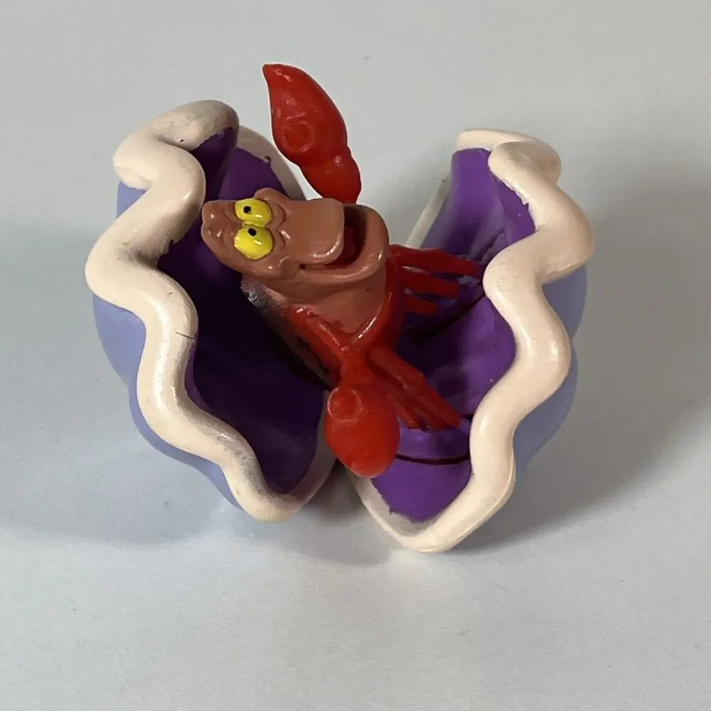 2” PVC Sebastian in Shell From Disney's Little Mermaid